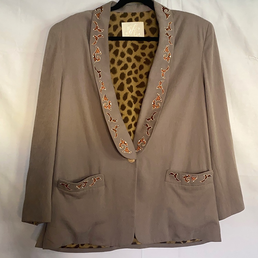 Vintage Avant Garde Silk Blazer